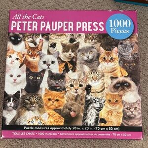 All the Cats Peter Pauper Press 1000 piece jigsaw puzzle